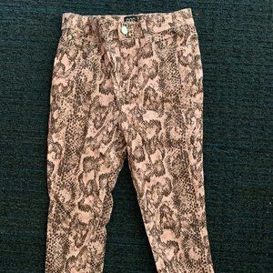 BDG Pink Snake Skin Pants